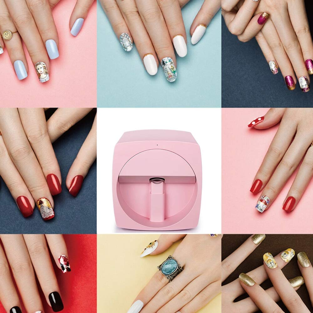 Amazon.com : Multifunction Portable Nail Art Printers Machine Transfer  Picture Nails Machine - Wifi Wireless Easy All-Intelligent 3D Nail Printers  Over 800 Pictures Pink : Beauty & Personal Care