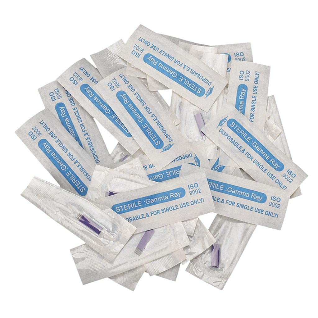 100pcs Stainless Steel Microblading Eyebrow Blades Needles 6 Pinsother Tattoos Art Tattoos Art Health-image-46