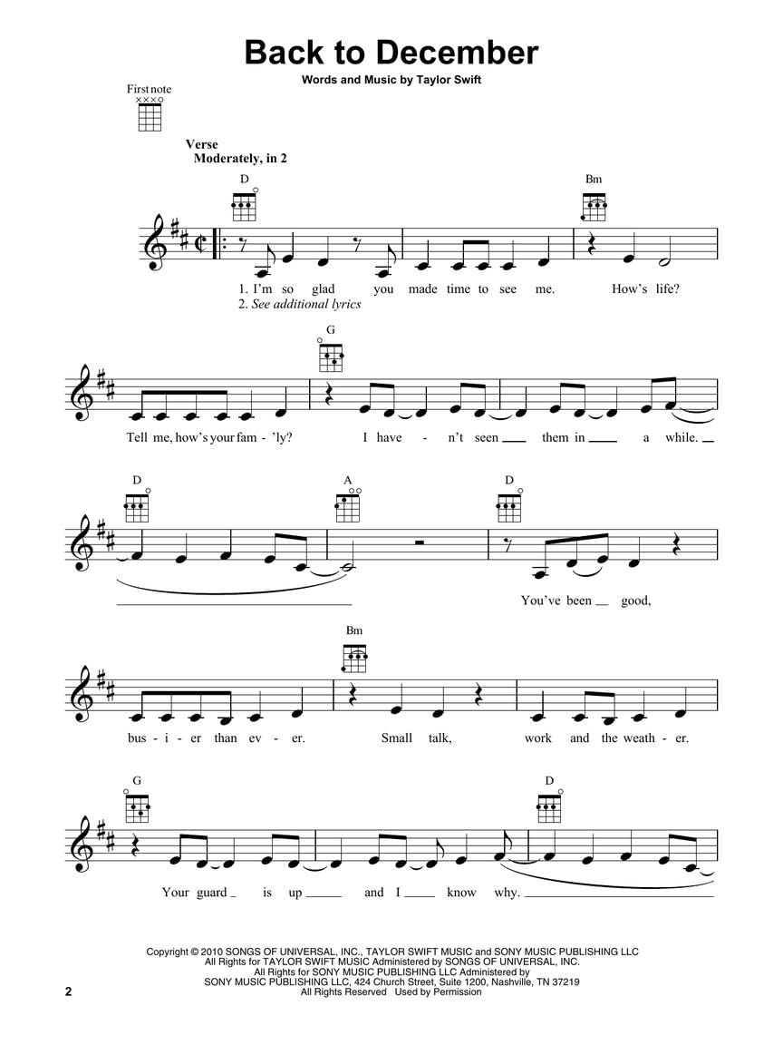 Taylor Swift - Ukulele Collection: 27 Hits to Strum & Sing