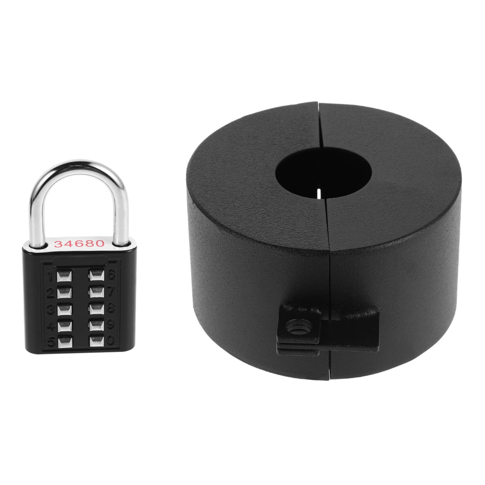 Couvercle protection poignée de porte avec verrouillage anti rotation