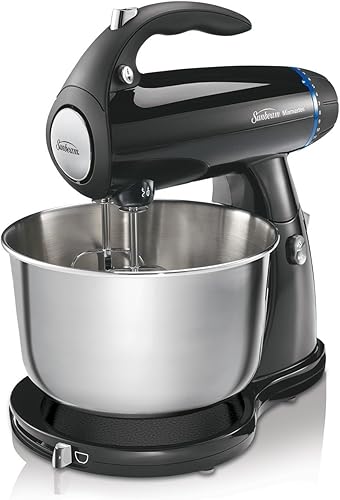 Sunbeam 2594 MixMaster Batidora con gancho de amasar 350 vatios color negro Negro