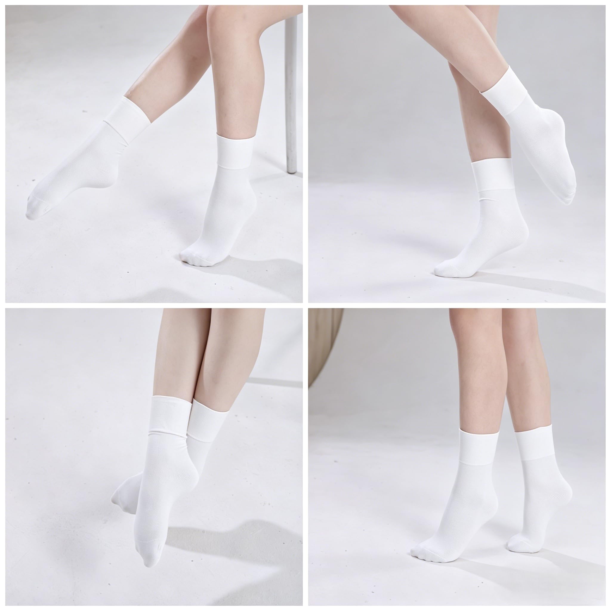 Calze da balletto senza cuciture per ragazze, confezione da 3 paia, morbide e traspiranti (EU 23–36)