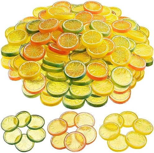 Amazon.com: CiCy 30 Pieces Simulation Lemon Slices Plastic Lifelike ...