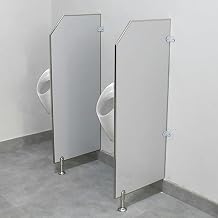 Urinal Screen Toilet Partition, Men's Urinal Privacy Screen, Wall-Mounted Urinal Partition Extender, for Public Places 4 Pcs