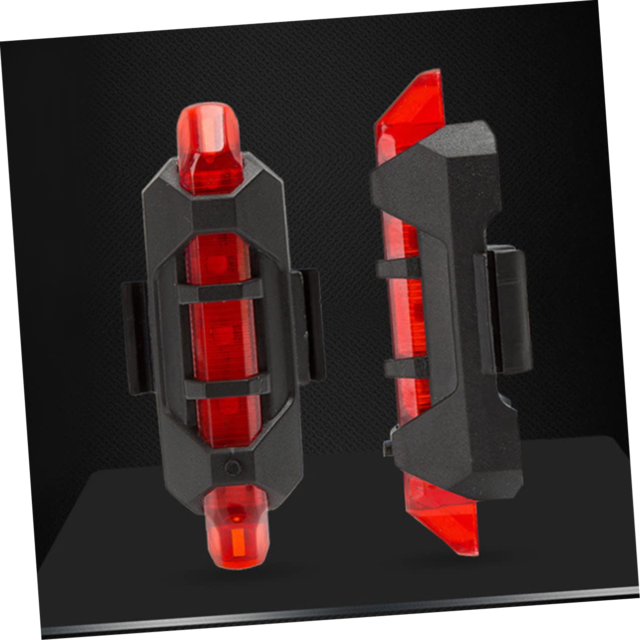 Abaodam USB Rechargeable LED Rear Bike Light Bright Red Safety Lamp for Road and Mountain Bikes Easy Install Long Shockproof Design