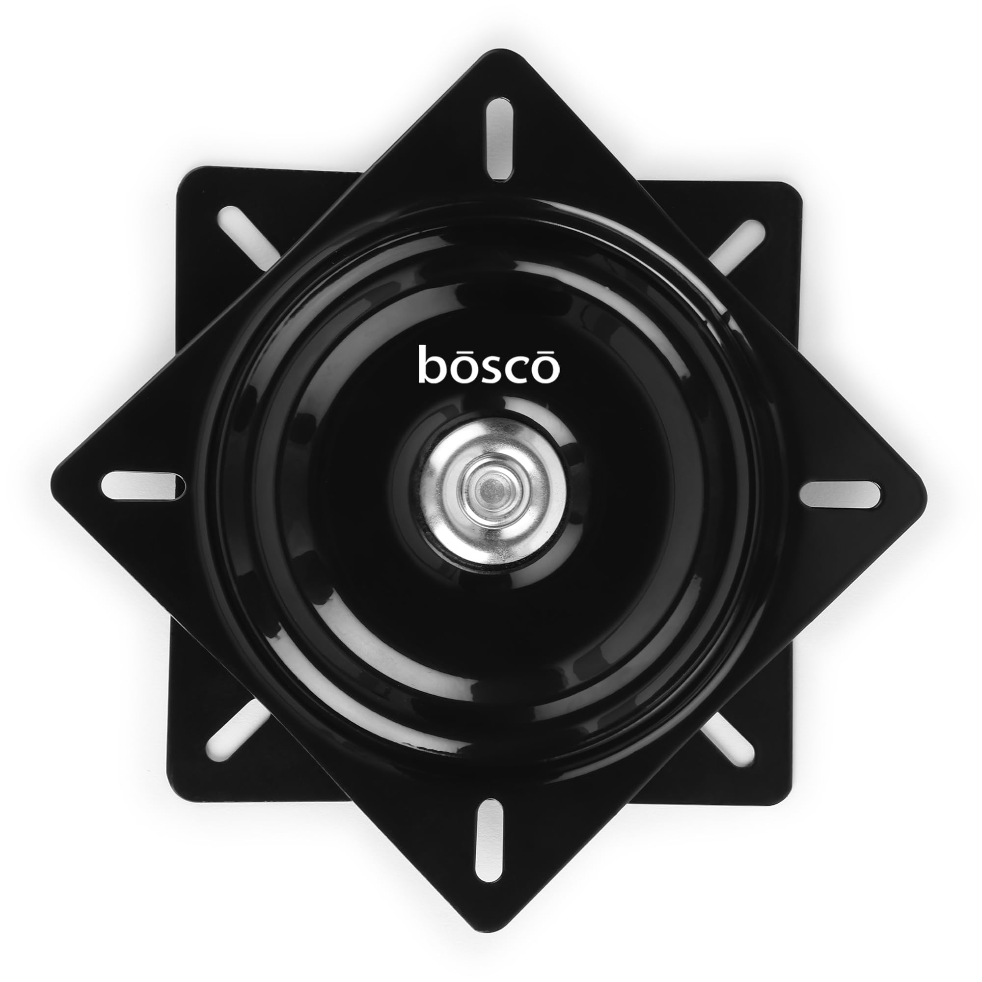 BOSCO 2 Pack 8 Inch Square Swivel Plate Turntable Bearing, Rotating Lazy Susan Swivel Plate for Bar Stool, Recliner Chair, and Furniture, 220 lb Capacity-image-38