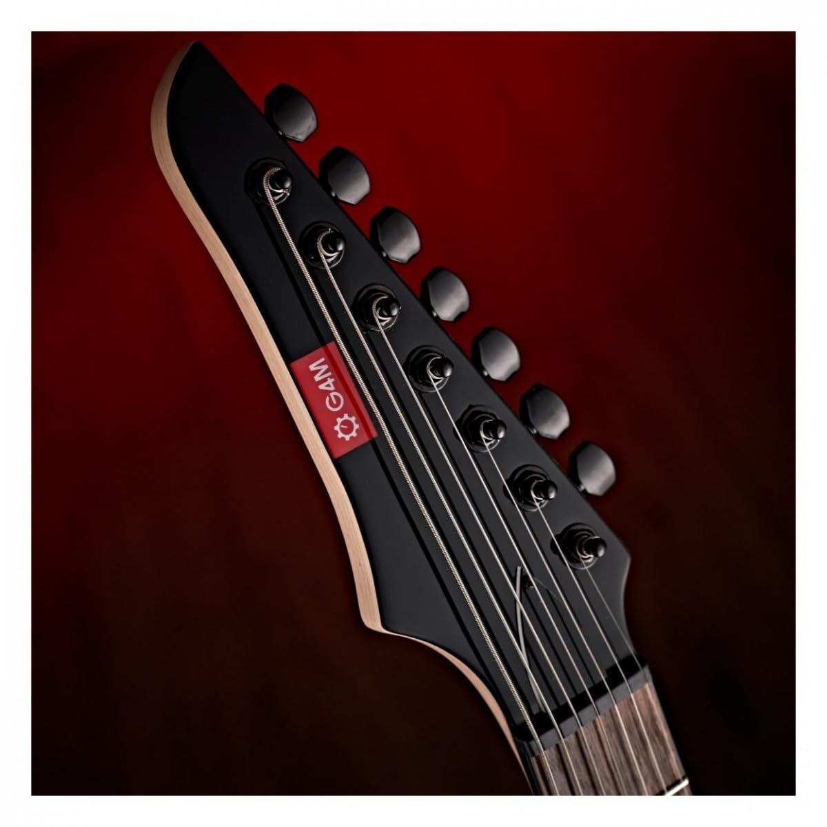 Guitarra Eléctrica 7-Cuerdas 27" Longitud Escala 529 por G4M, Jet Black