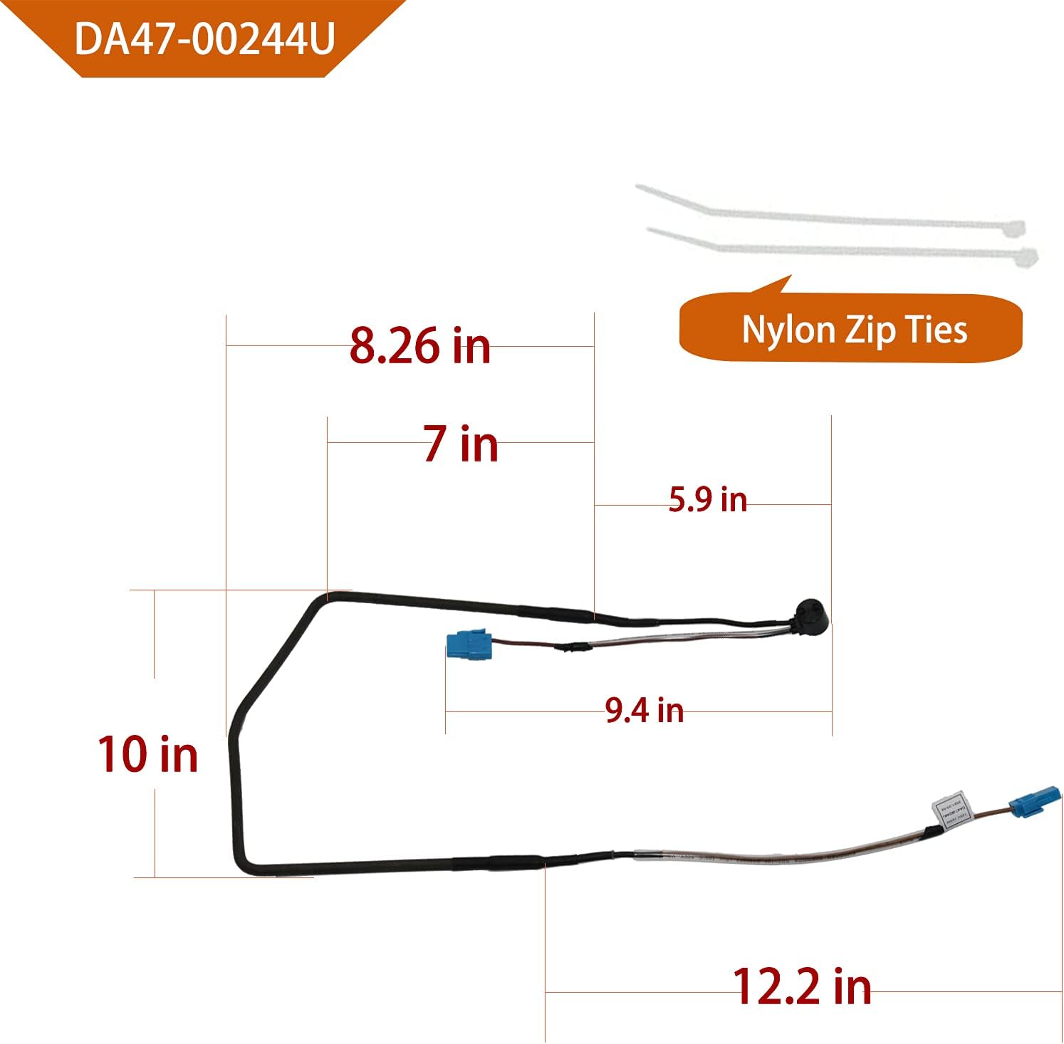 🔥 DA47-00244U Defrost heater assembly (OEM)，Substitute PS9603659 For samsung refrigerator RF23HCEDBBC/AA, RF23HCEDBBC/AA, RF23HCEDBSR/AA, RF23HCEDBWW/AA, RF23HCEDTSR, etc model -1 Year Warranty