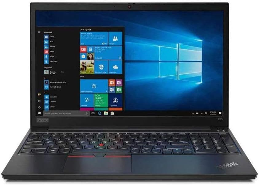 Lenovo ThinkPad E15 15.6” Full HD IPS 1920 x 1080 Laptop, Core i5-10210U, 256 GB SSD, 8GB Ram, Win 10 Pro 64-bit : Electronics