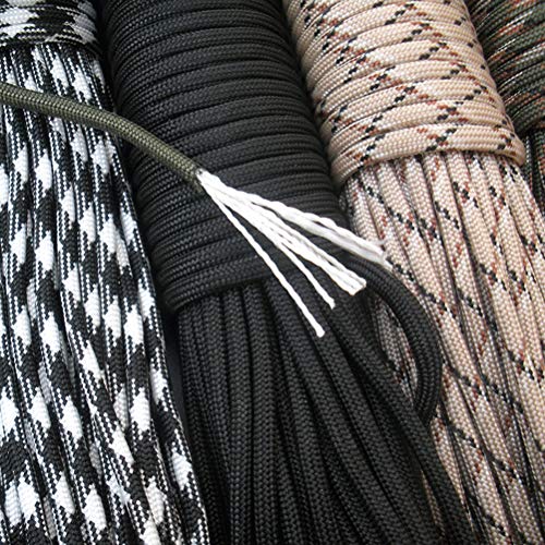 LIOOBO 30,5 m corda corda corda corda corda kit de equipamento de sobrevivência acampamento escalada