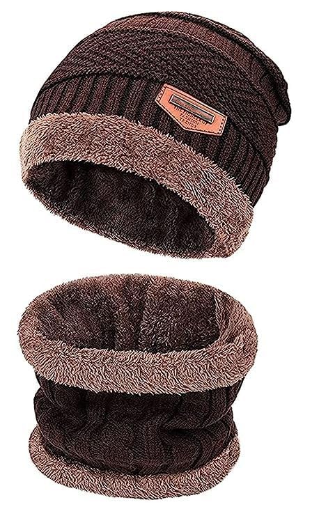 Fitness Mantra® Gym Winter Cap & Muffler for Men & Women| Beanie Cap| 1 Set|