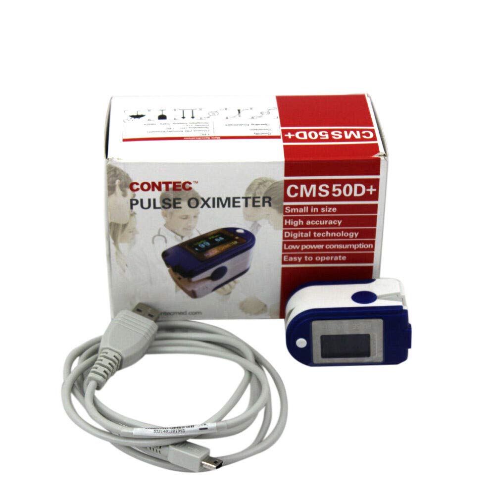 Sangeur de sang oxygène Testeur de pouls doigts oxygénés d'oxygène pour les doigts Pulsoxi Moniteur d'oxygène SPO2 Puls Fréquence cardiaque Moniteur Oxymètre 50D