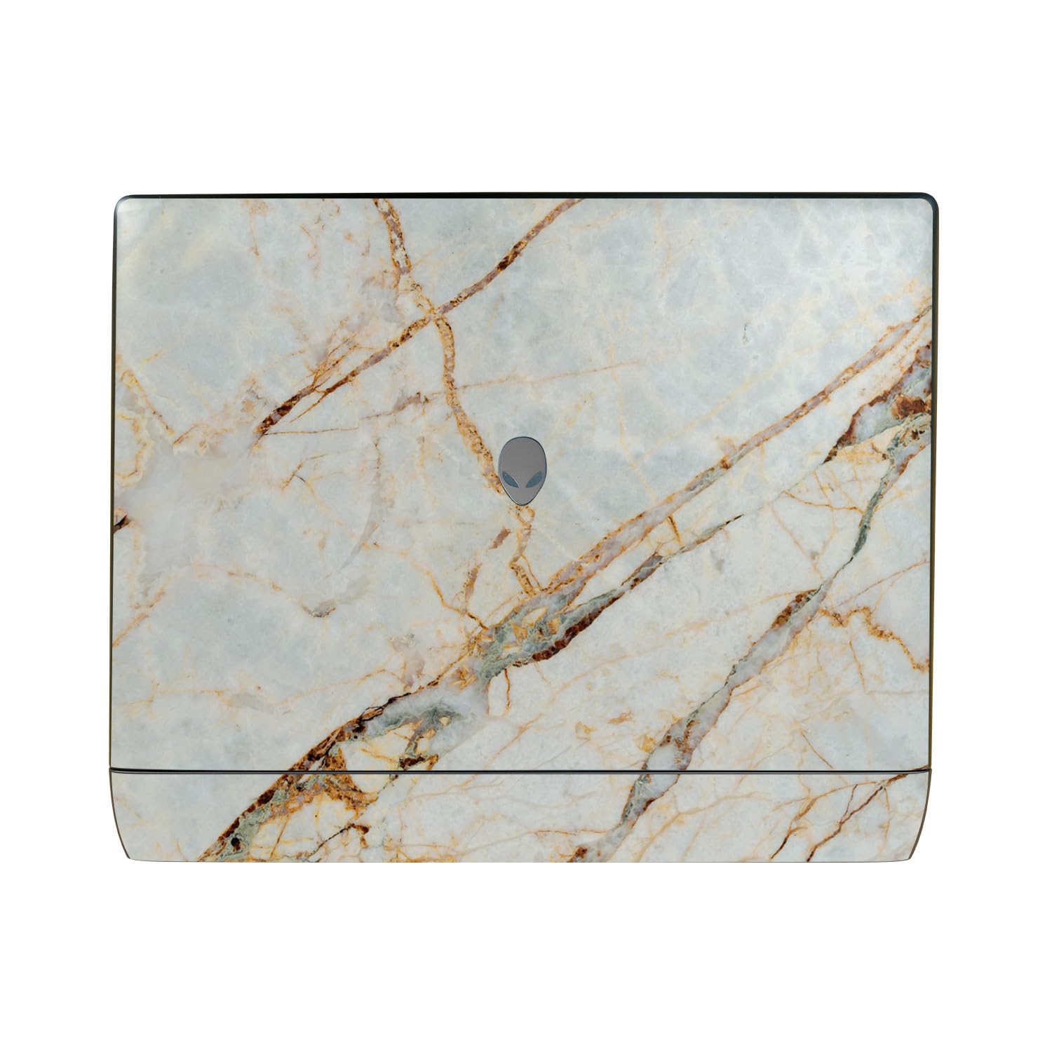 Laptop Skin Compatible with Alienware 16 Area-51 (2025) - Antique Marble - Premium 3M Vinyl Protective Wrap Decal Cover - Easy to Apply | Crafted in The USA by MightySkins
