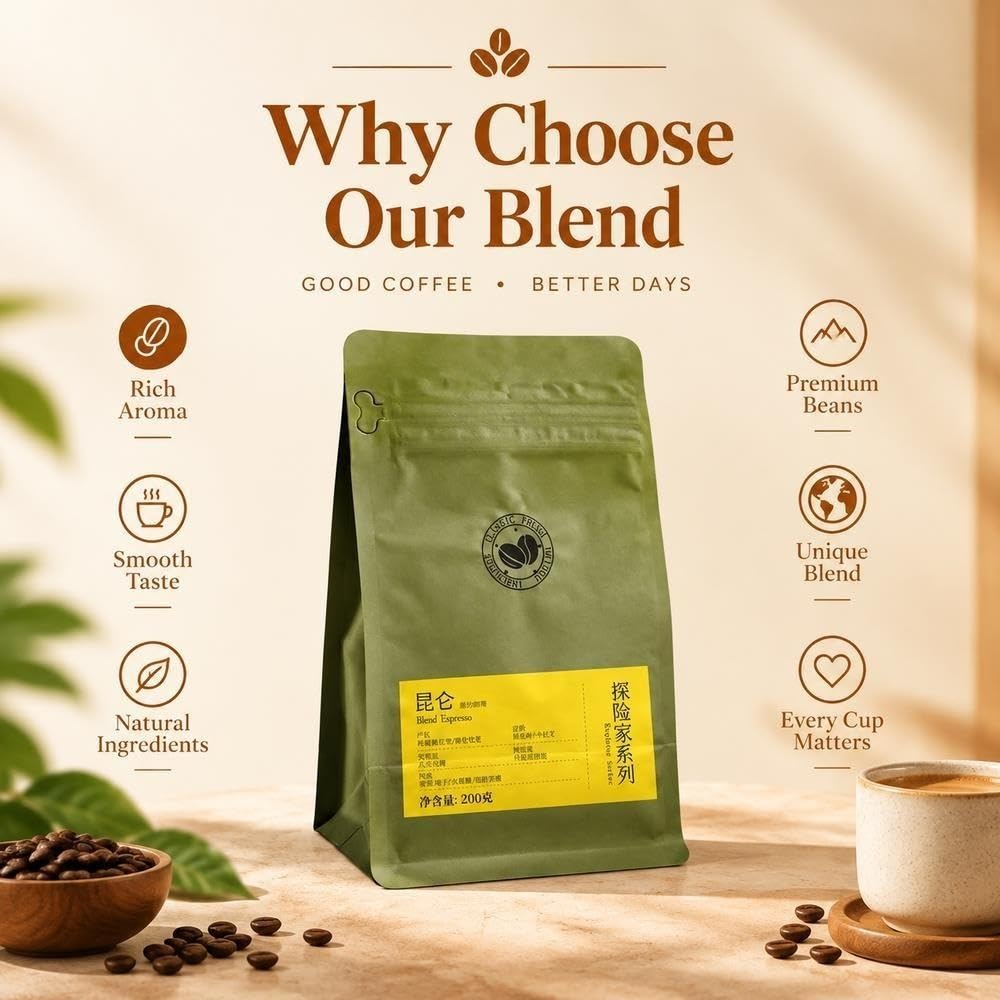Caffè Miscela Espresso in Grani, 200g Arabica