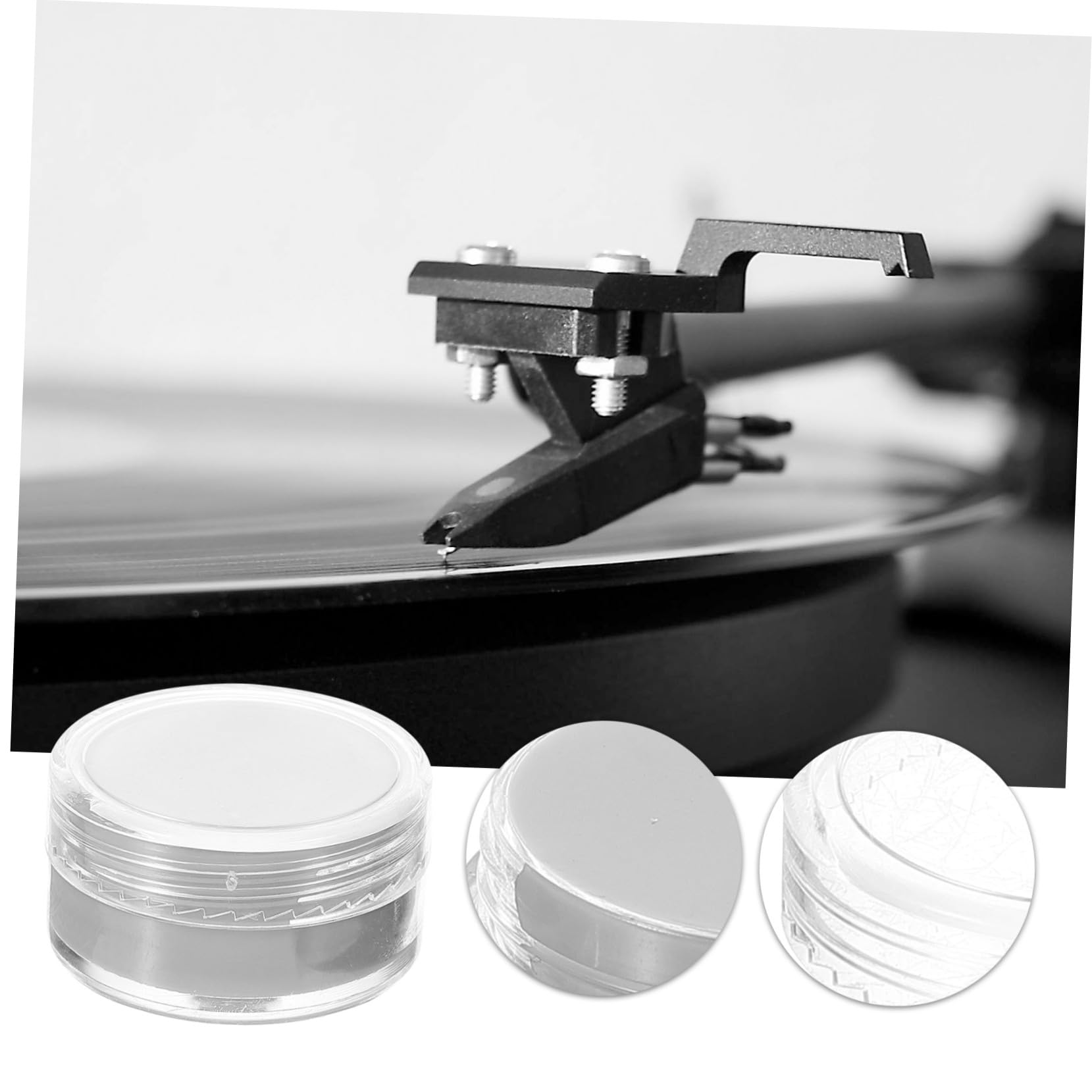 Gel Pulitore per Puntina del Giradischi in Plastica Bianco Formula Detergente per Prolungare la Durata dei Dischi Vinile