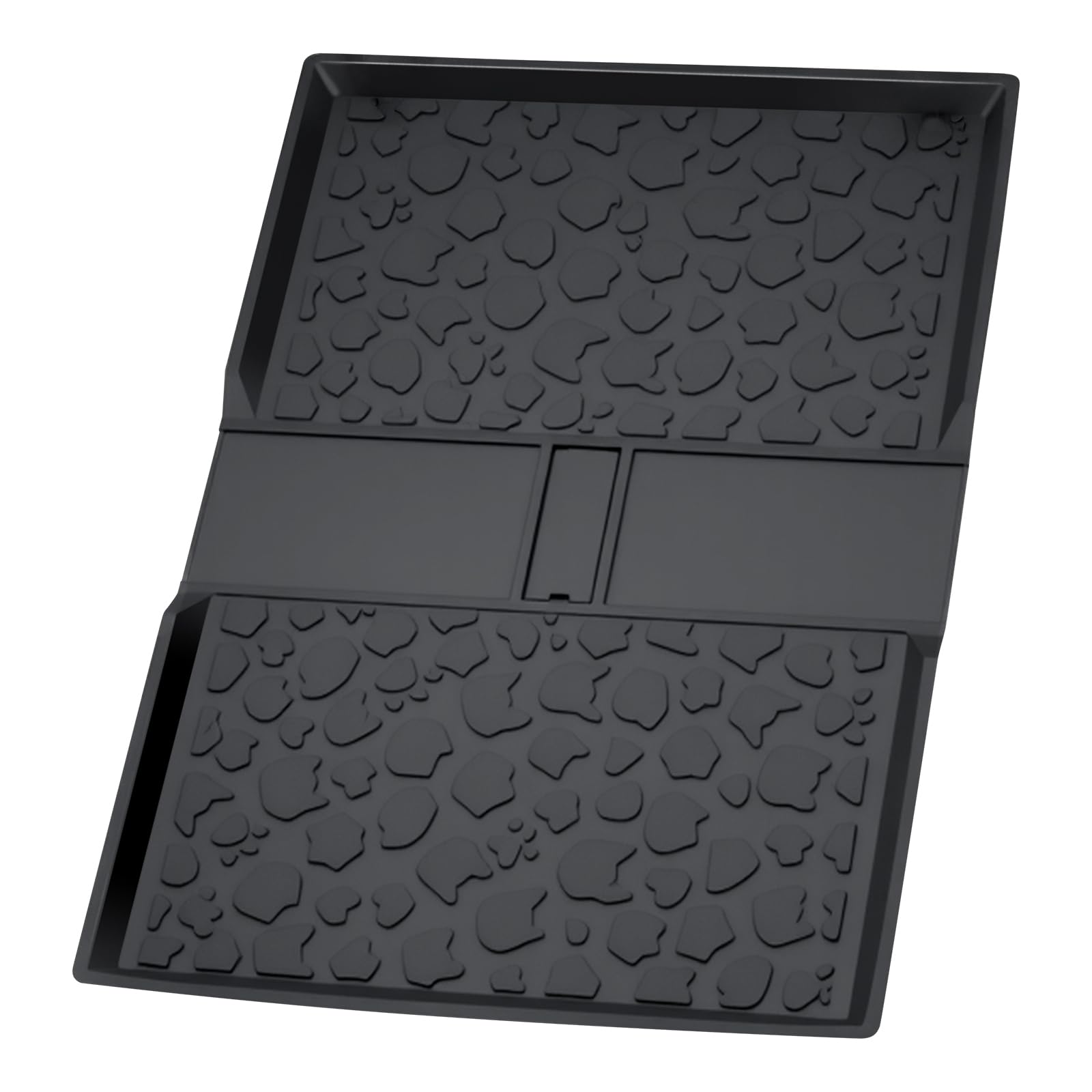 All Weather Mat for Jeep Wrangler Deluxe 4 Seater Stroller Wagon- Waterproof Silicone Floor Pad Accessory Protect from Mess, Dirt, and Water (Black)