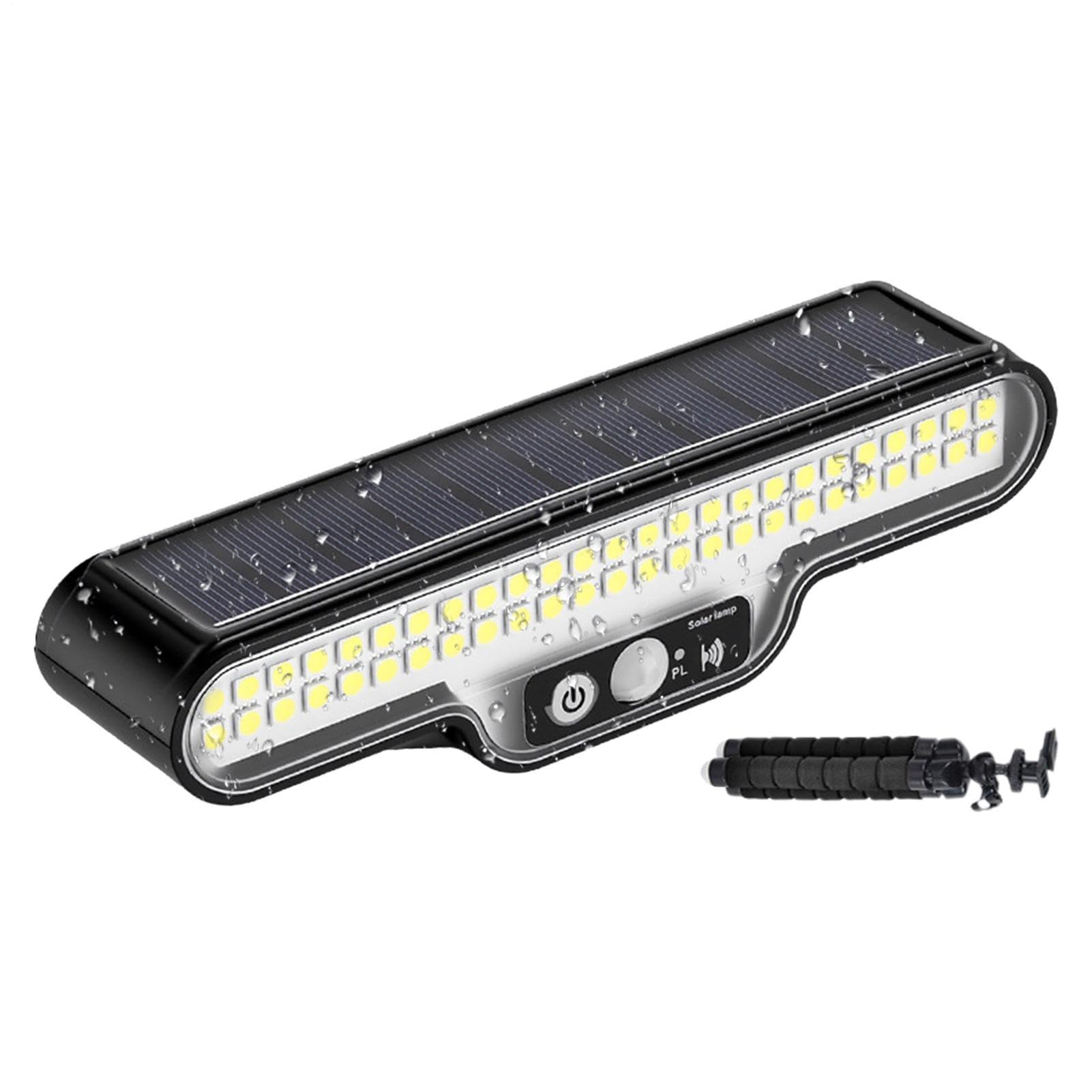 Lámparas solares para exterior impermeables con soporte ajustable automático 8