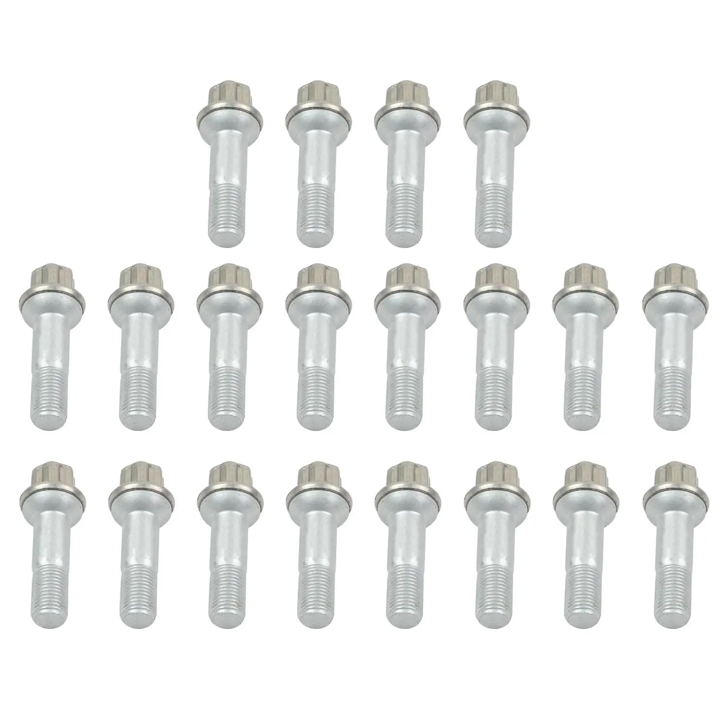 20 x bulloni per ruota in acciaio inox di ricambio per GL GLA GLC GLE GLS GLK G S ML Classe R X290 N293 H243 W447 V297 X243 V295 accessorio auto # 0009905407 0009902207