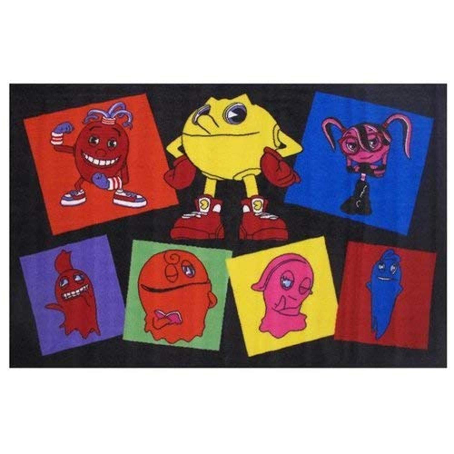 Pac-Man Kids Home Decorative Area Rug Nylon Pac Party -39"" X58