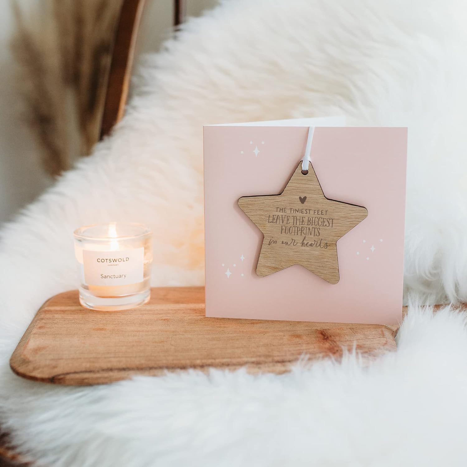 Baby Loss Memorial Gift, Miscarriage/Stillbirth Keepsake, The Tiniest Feet Leave The Biggest Footprints In Our Hearts (Mint - Image 3