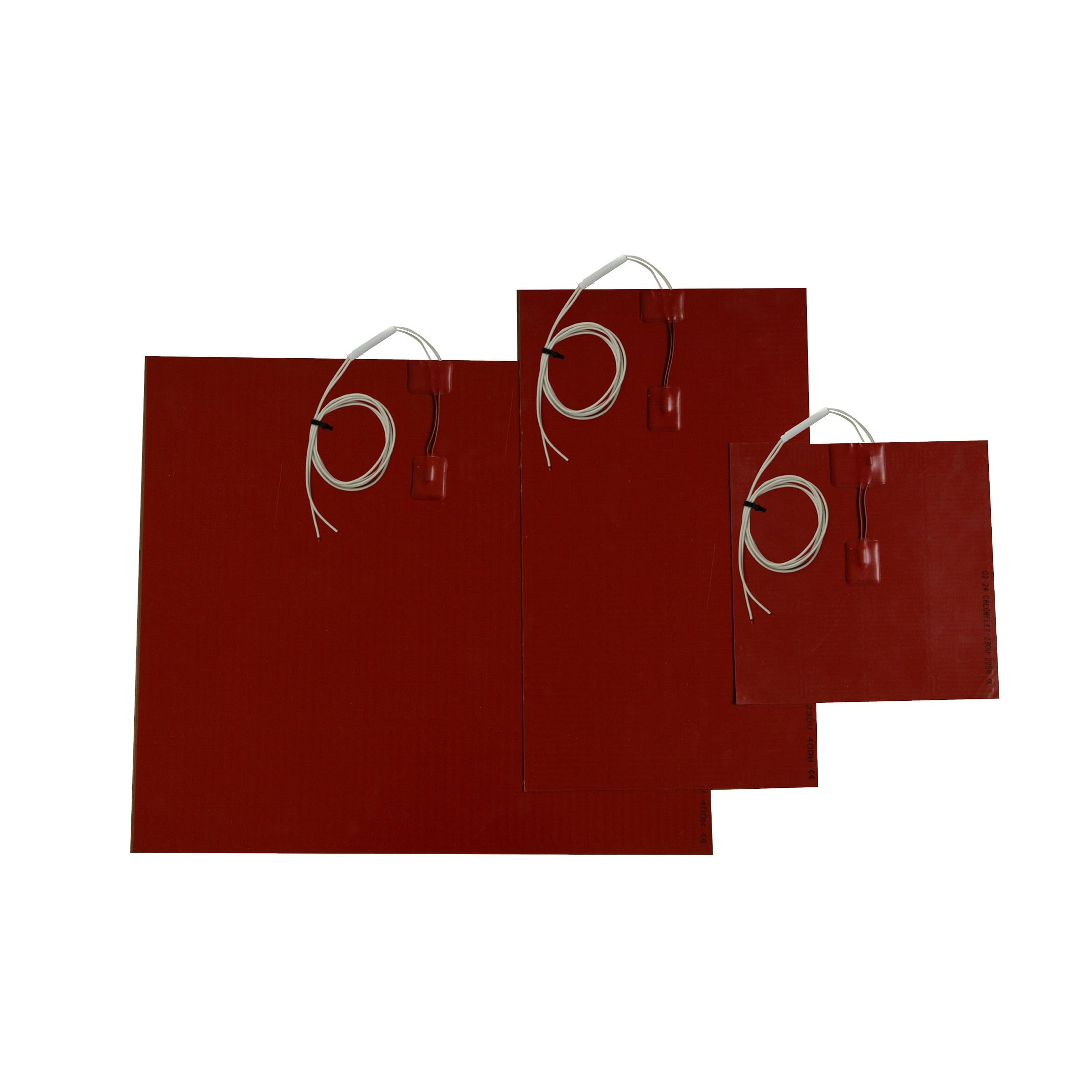 400 Watt Silikon-Heizmatte 54x47cm selbstklebend, integrierter Temperaturbegrenzer - für Forschung, Entwicklung, Industrie - Vorwärmen von Materialien und Pressformen