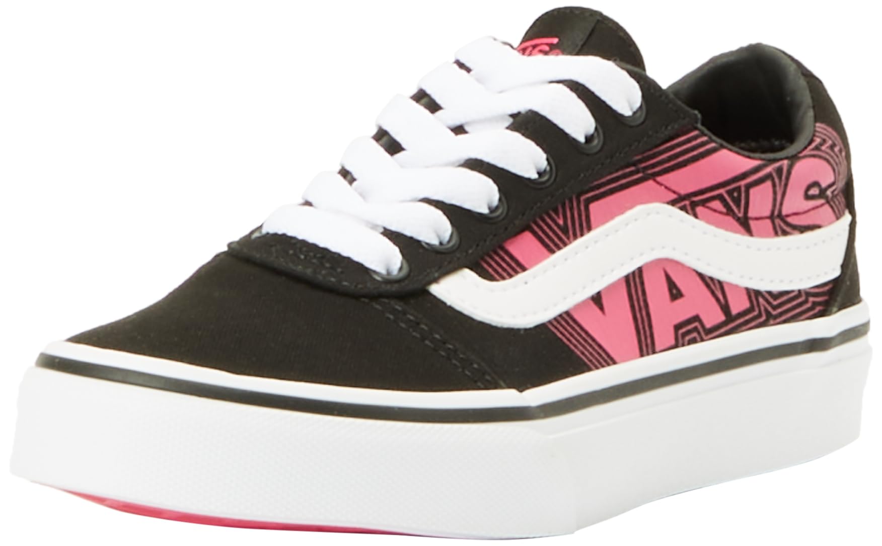 Vans Ward, Zapatillas NiƱas, Glow Vans Neon Pink Black, 33 EU