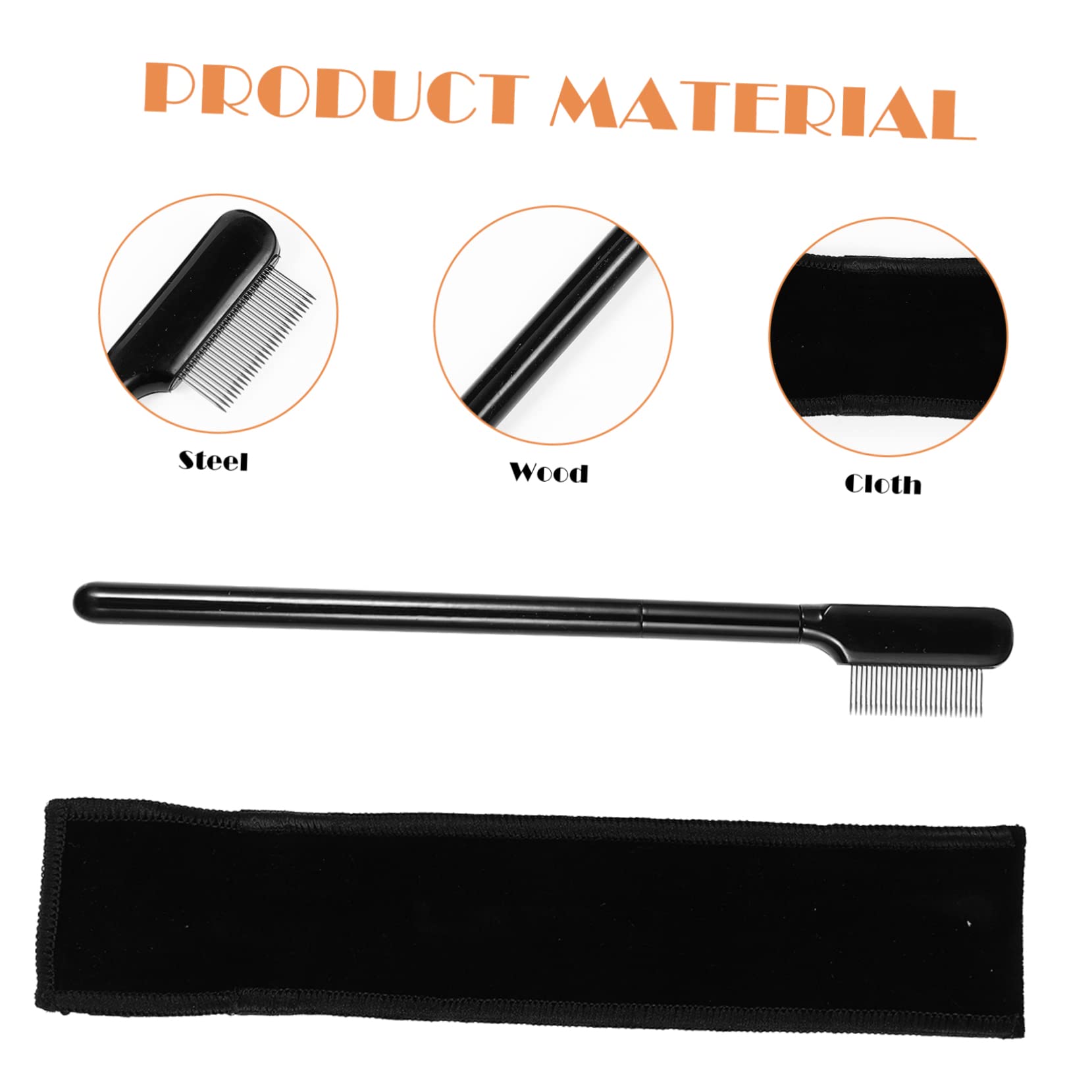 minkissy 4 Sets Portable Lightweight Eyebrow Brush Makeup Tool for Women Eyelash Brush