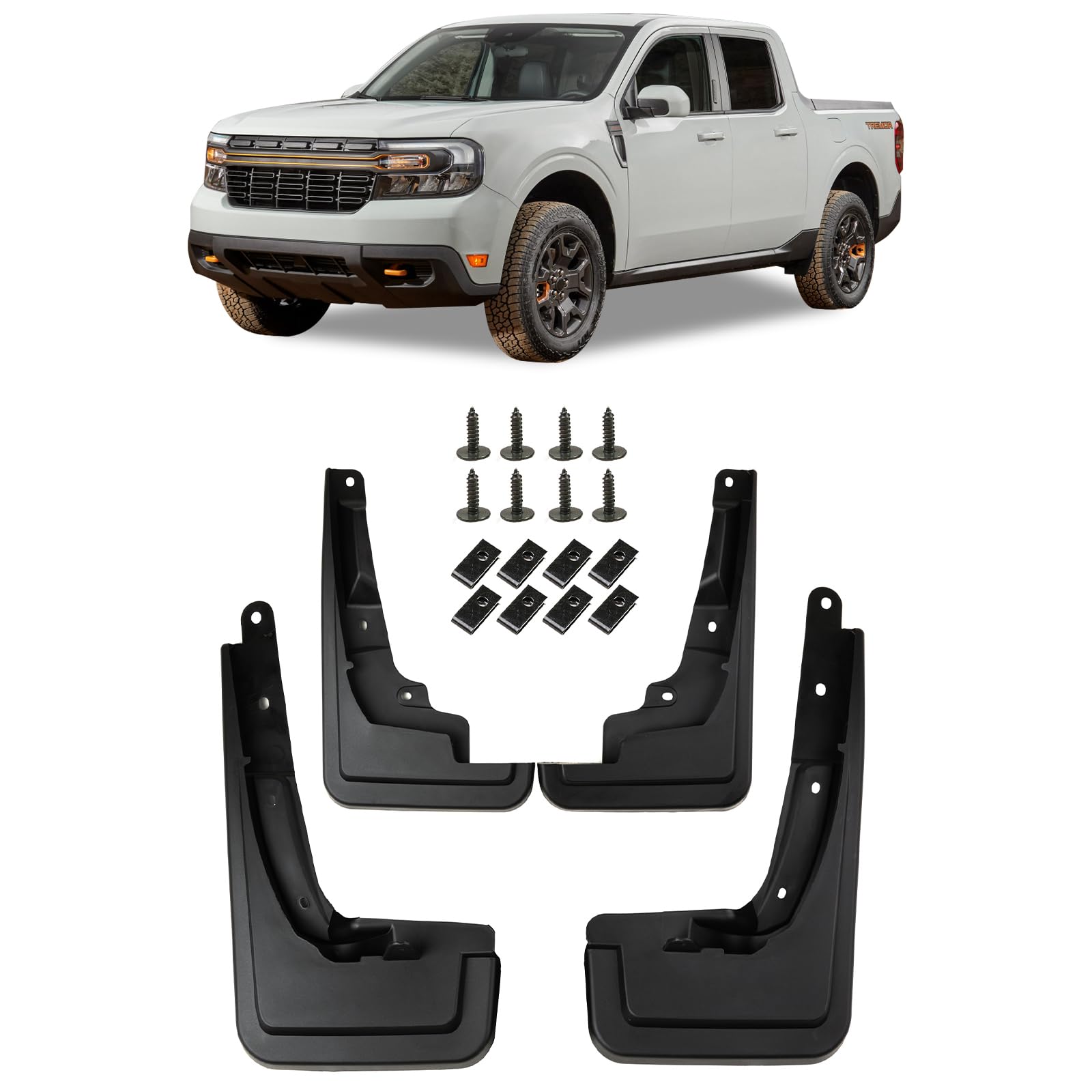 Photo 1 of Kinwrdsn Mud Guard Mud Flaps Guards Splash All Weather Guard Mud for 2022 2023 Ford Maverick