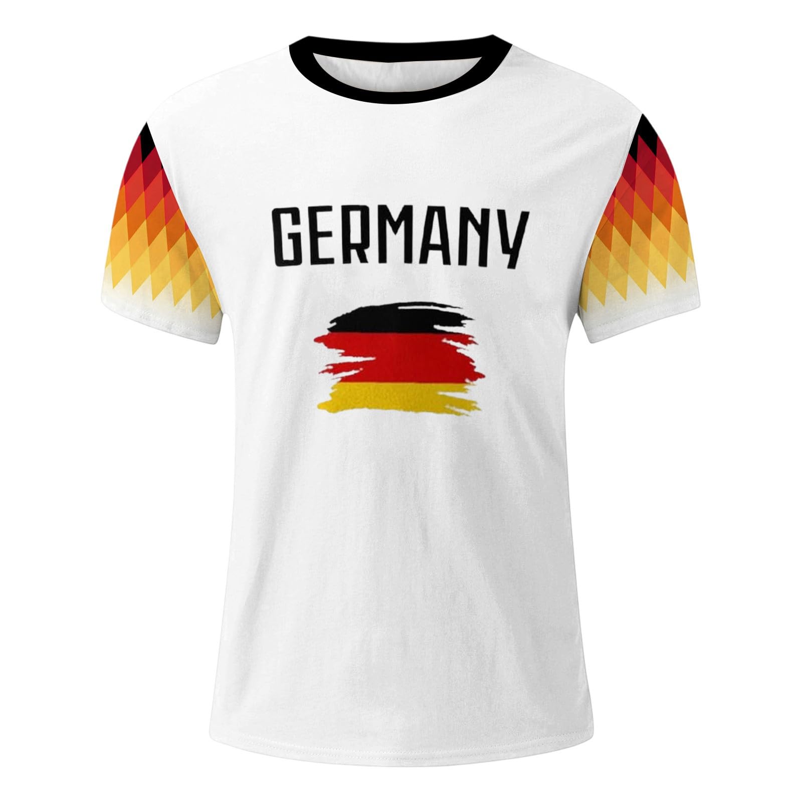 Stylish Graphic Print Contrast Panel Casual Tee with Round Neck and Short Sleeve for Women's Everyday Comfort Women's Clothing Oversized Sweatshirt Women White Tshirt