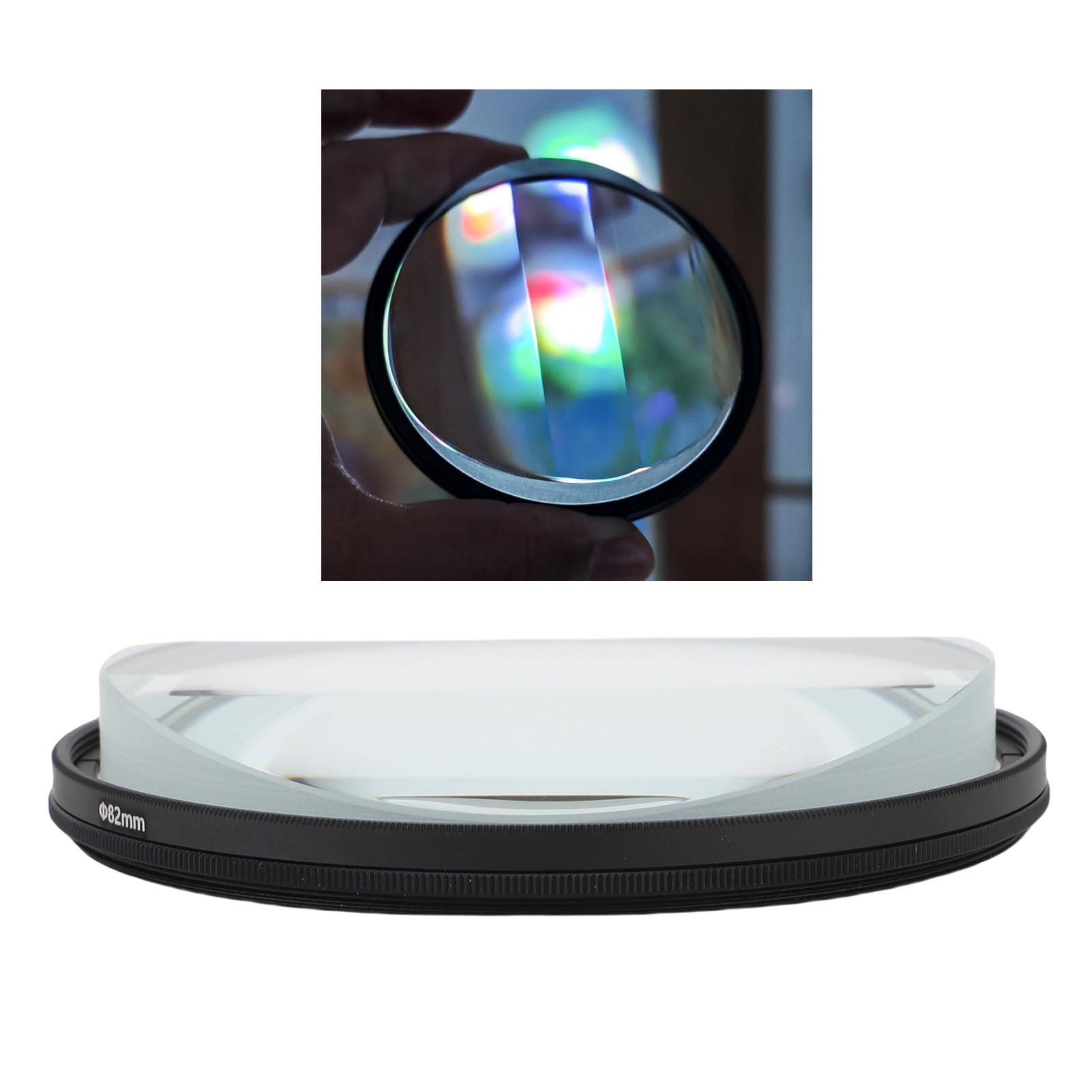 Denash Ghost Cinematic Effect Filter, 82 Mm FX CENTERFIELD Motion Super Specy Special Effects Objektivfilter mit Aufbewahrungsbeutel und Reinigungsstoff für Fotografie