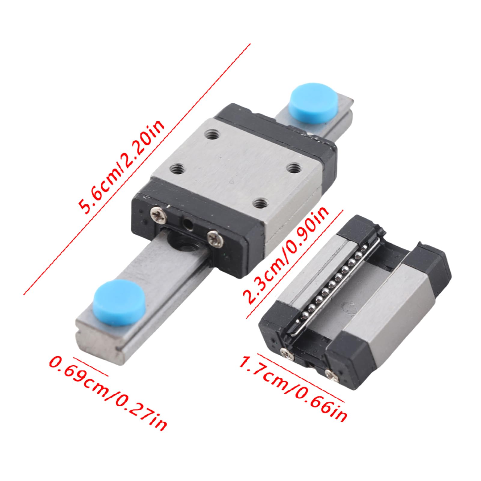 Amazon.com: LWL7B Miniature Linear Rail 7mm Width Slide Block for