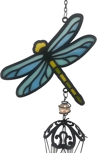 Miniatura 2 de Red Carpet Studios Campanilla colgante para jardín, 25 pulgadas, libélula