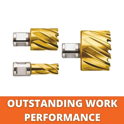 Miniatura 3 de Jancy Slugger by Fein - Cortador anular HSS Cobalt Prima - Mango recto de 34 pulgadas, profundidad de 2 pulgadas, diámetro de 58 pulgadas -