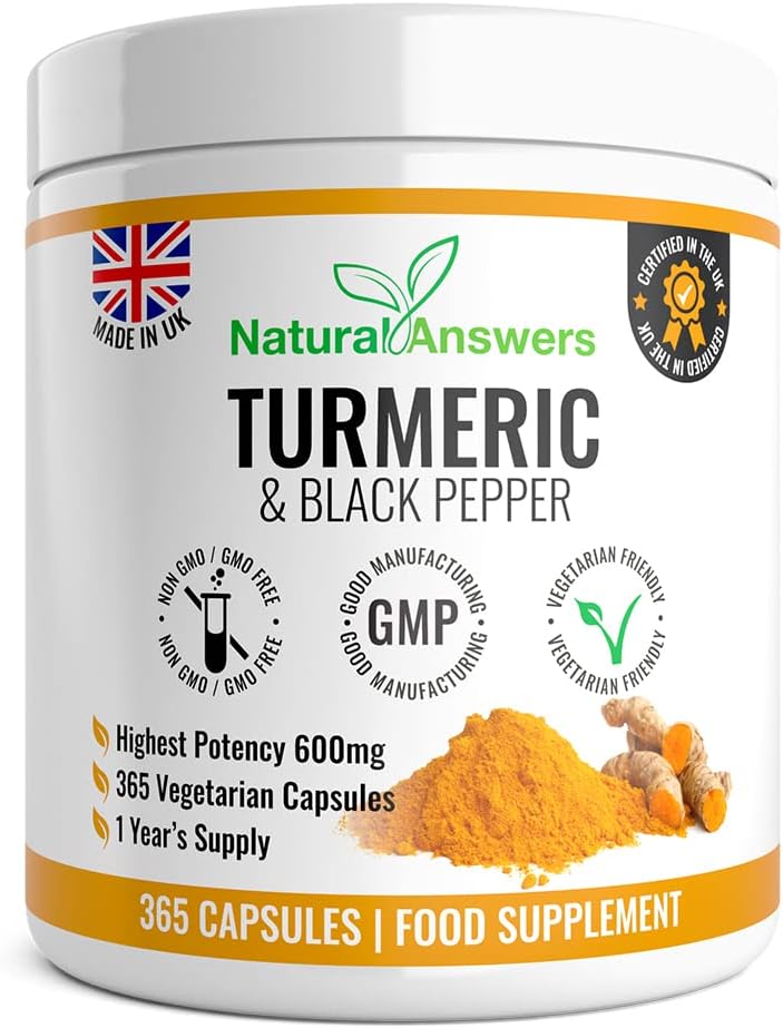 365 Turmeric Capsules 1 Year Supply High Strength Turmeric Capsules