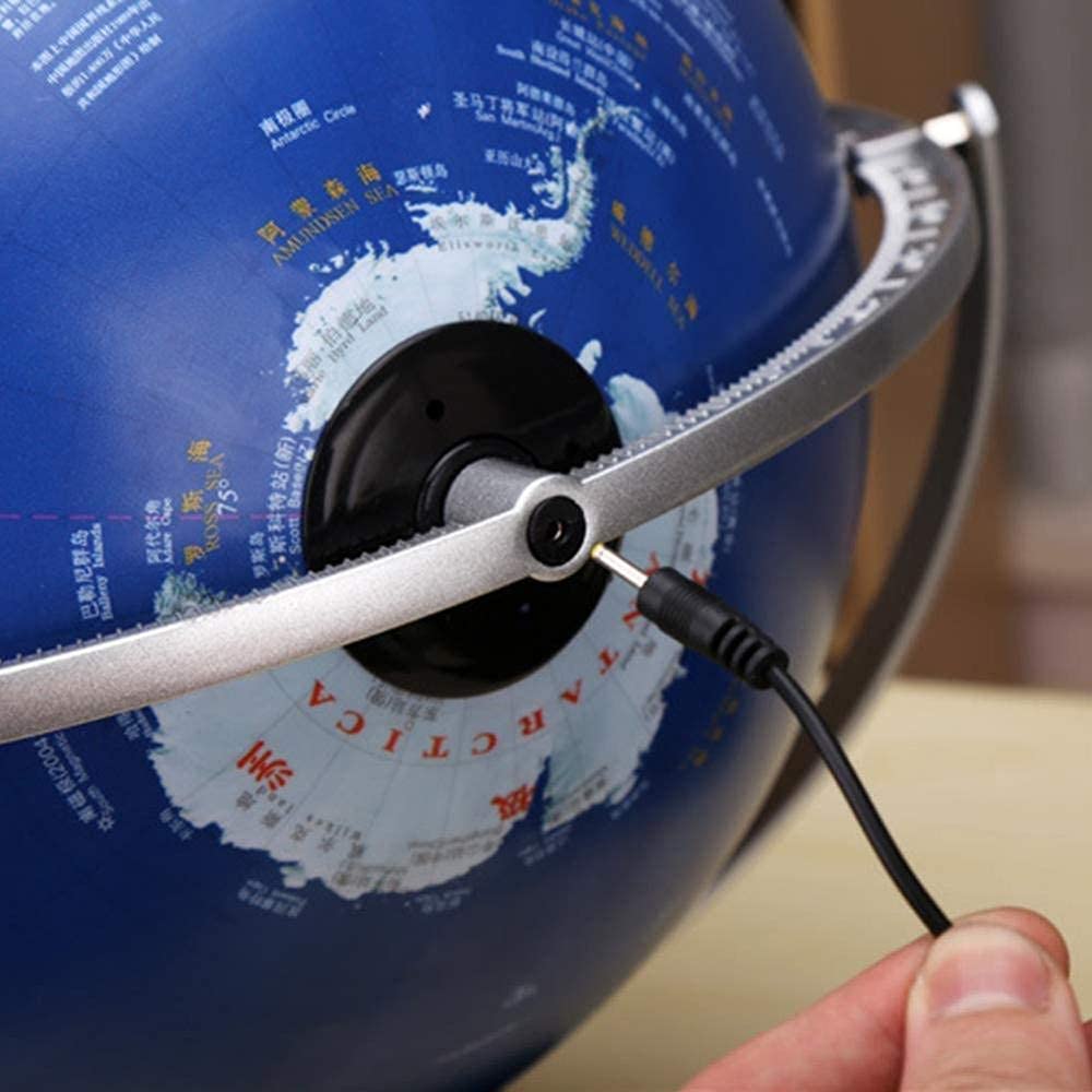 La Tierra, Mapa del Mundo de 12 Pulgadas con Luces LED, Globo Giratorio, decoración for Oficina y casa, lámpara de Globo, Regalo for niños.