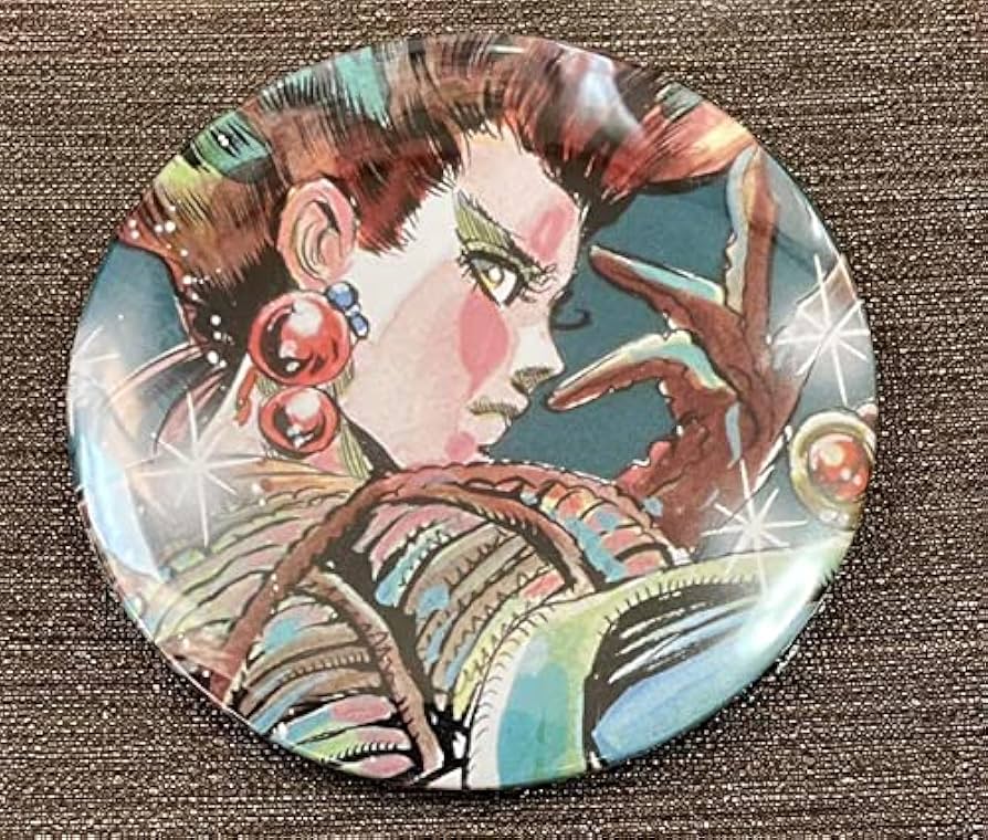 ジョジョの奇妙な冒険　缶バッジ　ジャンプ展　ジョセフ　シーザー　リサリサ　原作 ジャンプ展 ジョジョ ジョセフ・シーザー・リサリサ 缶バッジ
