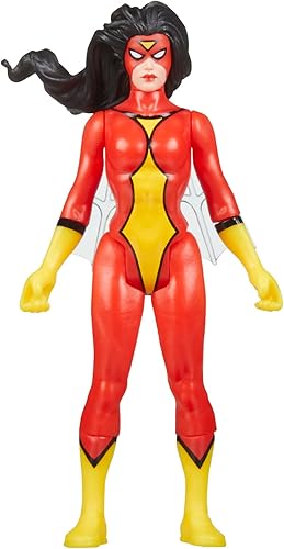 Marvel Legends Series Retro 375 Collection Spider-Woman - Figuras de acción coleccionables de 3.75 pulgadas, juguetes para edades de 4 años en