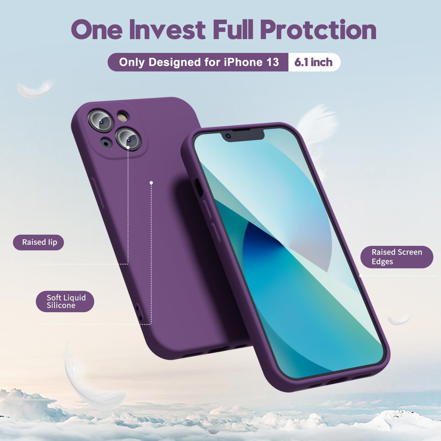 oakxco for iPhone 16 Pro Max Case Liquid Silicone, Soft Rubber Gel Elegant Aesthetic Basic Simple Cover, Cute Thin Slim TPU Matte Solid Color Plain Smooth Case for Women Girl, Light Pink — view 1781