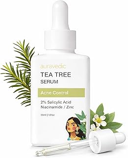 Auravedic Suero facial para control del acné,...