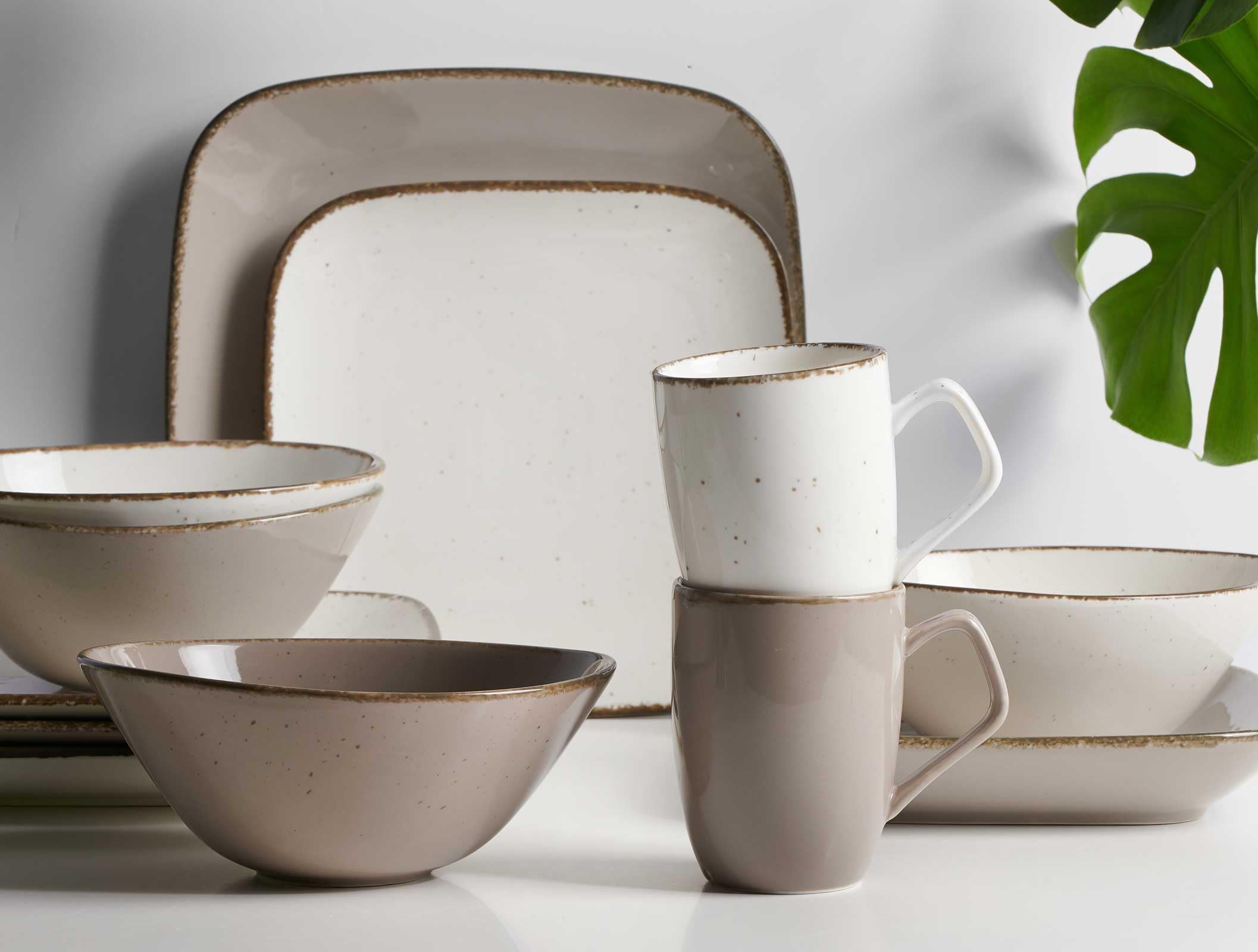 Ritzenhoff & Breker Servierschalen-Set Casa 3-teilig, 16 x 19 cm, Ovale Schalen im Vintage-Look, Mix & Match-Geschirr, Spülmaschinenfest & Mikrowellengeeignet, Porzellan, Creme
