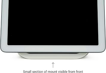 Google Nest Hub Ev Mutfak Dolap Altı Montaj Braketi | Tüm Donanım Dahildir (Beyaz)