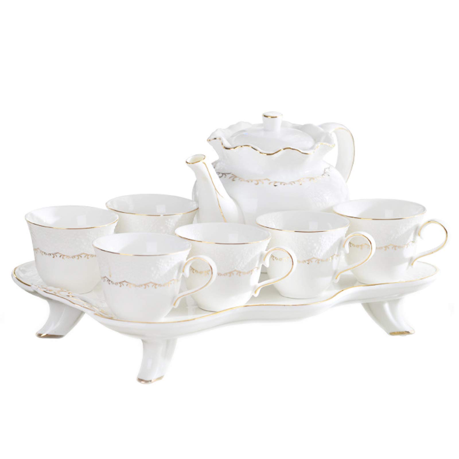 zestaw do herbaty, Porcelanowe ceramiczne zestawy do kawy i herbaty prezentowy zestaw z czajniczkiem brytyjski podwieczorku filiżanek serwis weselnej dla dorosłych