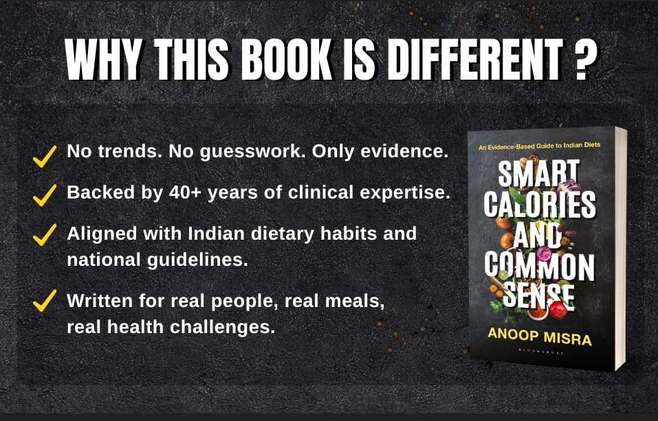 Image of Smart Calories and Common Sense: An Evidence-Based Guide to Indian Diets | National Bestseller on Weight Loss, Diabetes Management, Metabolic Health and Nutrition Science