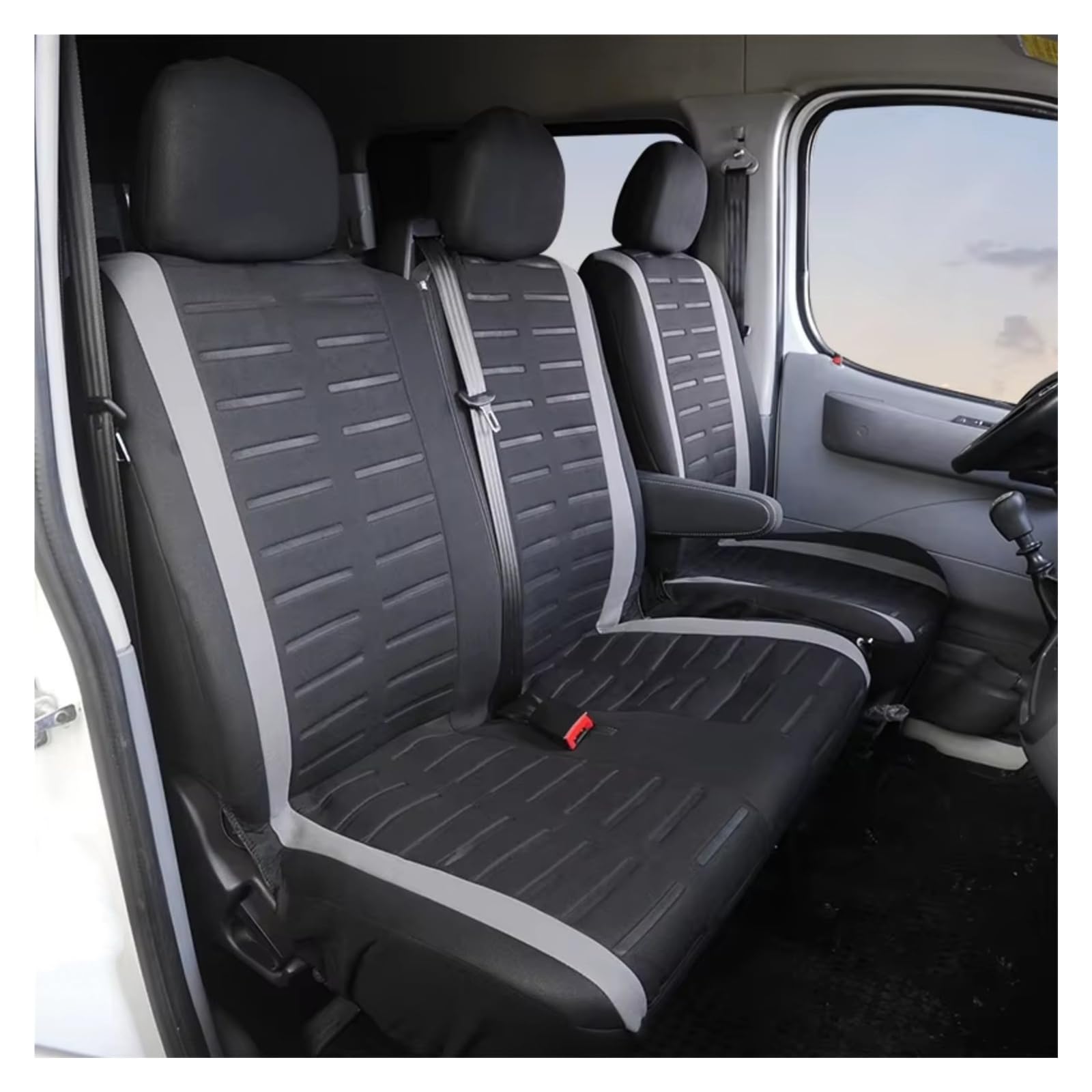 Coprisedili Auto Kit Coprisedile Coprivolante E Protezione Spalle Per Interni Auto(Grey)