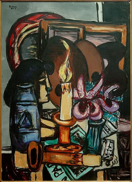 Impression d'Art Max Beckmann Nature Morte Décoration Salon Moderne Tableau 60x90cm