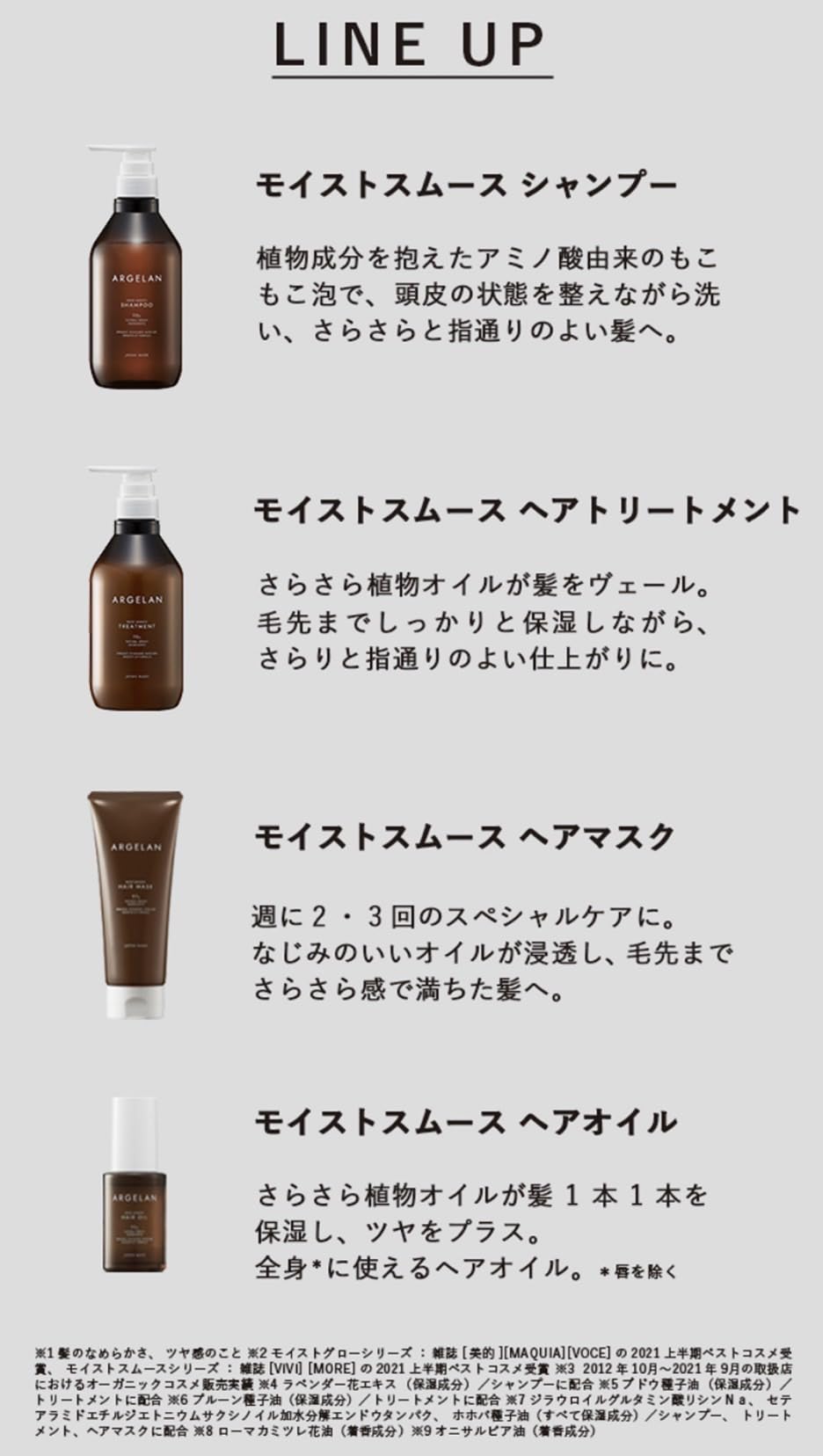 Amazon | アルジェラン モイストスムース シャンプー 本体 480ml 1個 +