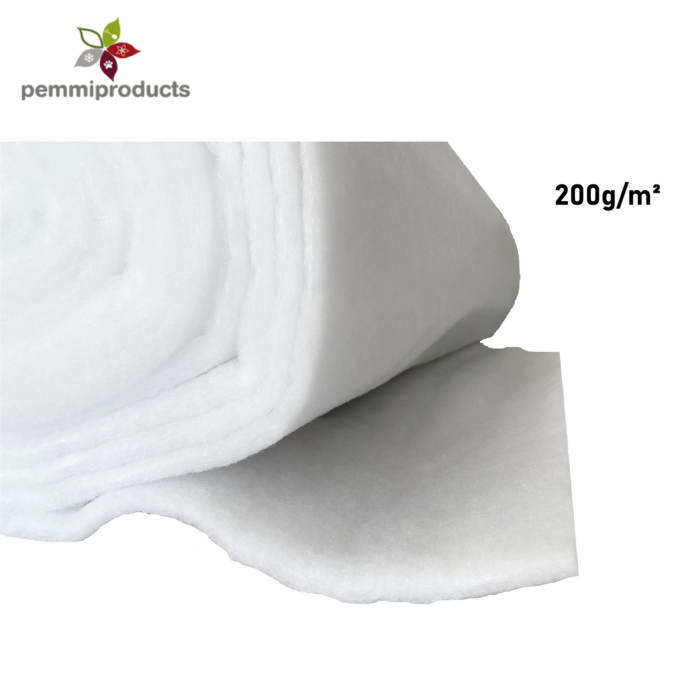 Pemmiproducts Schneematte Meterware - 1,00 X 2,50 M Kunstschnee Für Winterdekoration