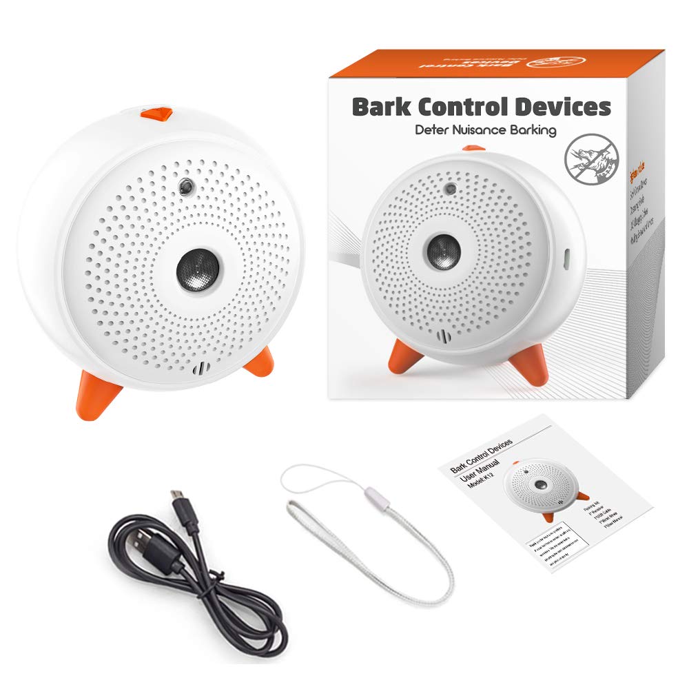Antiladridos para Perros, 3 Niveles de frecuencia Sonic Anti Bell, Alcance de 33 pies, Dispositivo de ultrasonido antiladridos para Perros, Recargable, Control de ladridos para Perros en Interiores y
