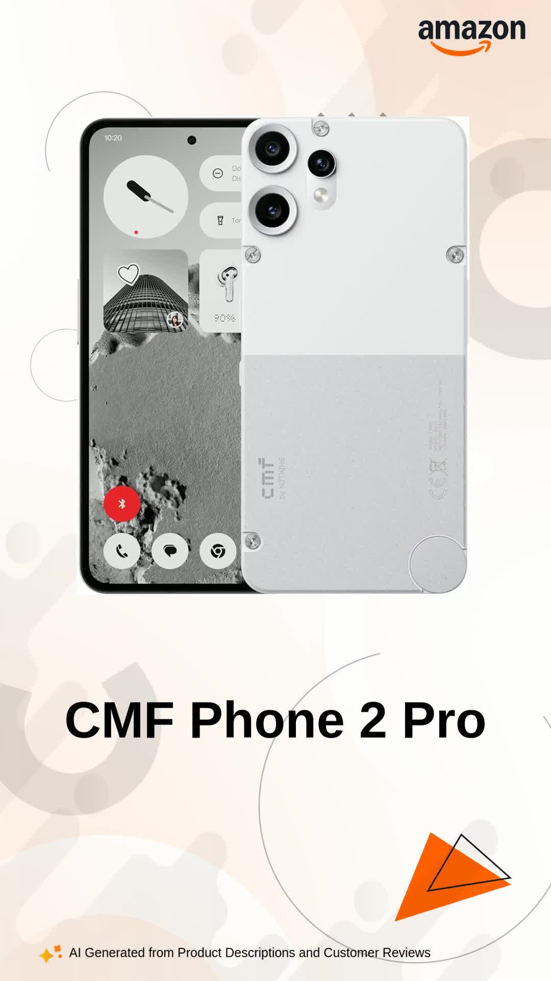 CMF Phone 2 Pro 5G (White, 8GB RAM, 128GB Storage) : Amazon.in