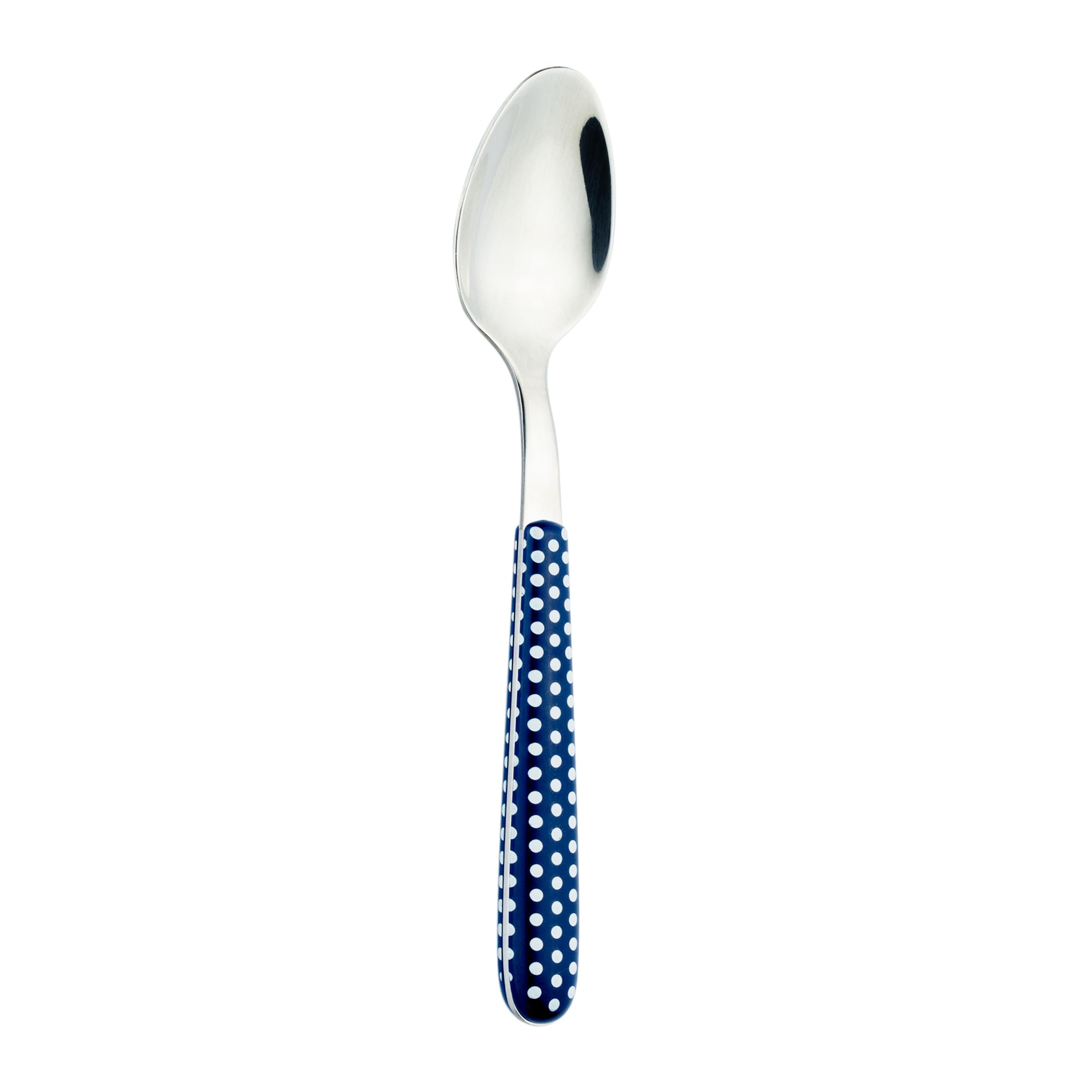 Grunwerg Greenworks 24 Piece Boxed Cutlery Set, Recycled Plastic, Eco-Friendly, Polka Dot, Blue Polka - Image 2